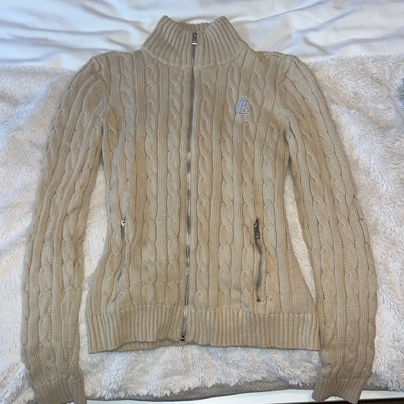 Ralph Lauren Cable Knit Zip-up - Picture 1 of 4
